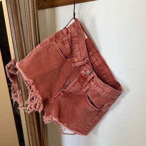 Levi's Women's Red Jean Shorts